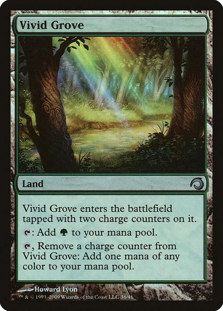 Vivid Grove trading card from Premium Deck Series: Slivers Vivid Grove - Premium Deck Series: Slivers Magic: The Gathering trading card