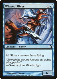 Winged Sliver - Premium Deck Series: Slivers (PDS) #4 - Common Magic: The Gathering Trading Card