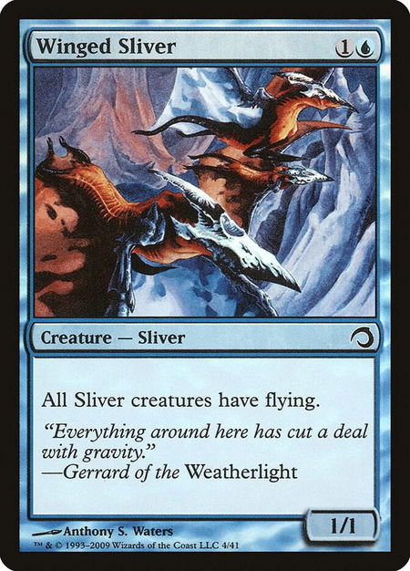 Winged Sliver - Premium Deck Series: Slivers Magic: The Gathering trading card