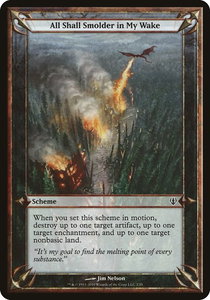 All Shall Smolder in My Wake (Archenemy) - Oversize Cards (OVER) #2★ - Common Magic: The Gathering Trading Card