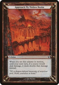 Approach My Molten Realm (Archenemy) - Oversize Cards (OVER) #3★ - Common Magic: The Gathering Trading Card