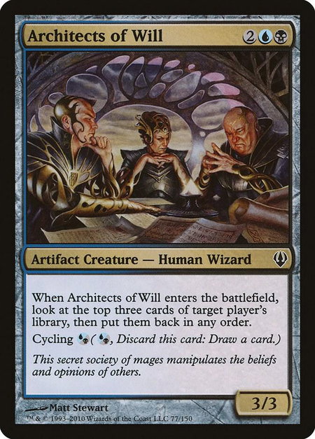 Architects of Will - Archenemy Magic: The Gathering trading card