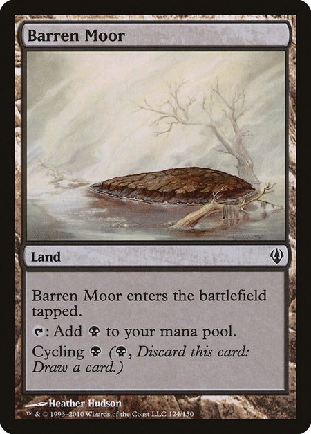Barren Moor trading card from Archenemy Barren Moor - Archenemy Magic: The Gathering trading card