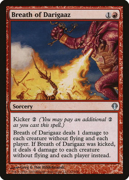 Breath of Darigaaz - Archenemy Magic: The Gathering trading card