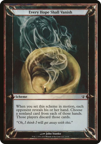 Every Hope Shall Vanish (Archenemy) - Oversize Cards Magic: The Gathering trading card