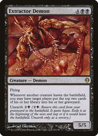 Extractor Demon - Archenemy (ARC) #15 - Rare Magic: The Gathering Trading Card