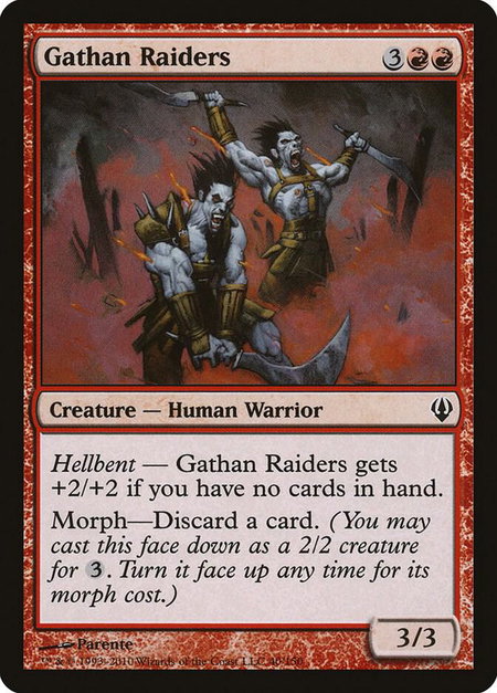 Gathan Raiders trading card from Archenemy Gathan Raiders - Archenemy Magic: The Gathering trading card