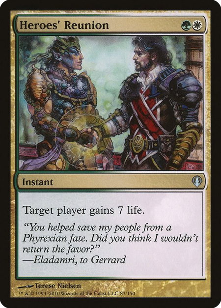 Heroes' Reunion - Archenemy Magic: The Gathering trading card