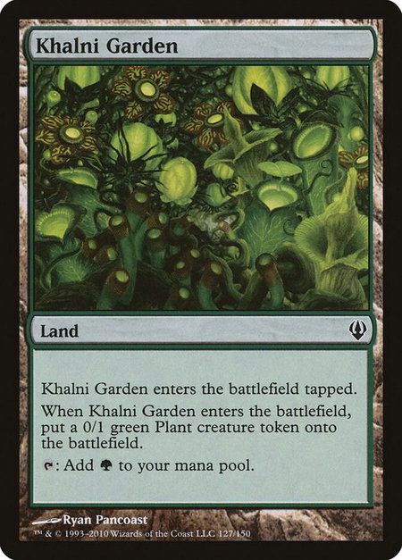 Khalni Garden - Archenemy Magic: The Gathering trading card