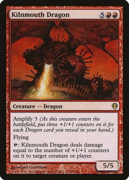 Kilnmouth Dragon trading card from Archenemy Kilnmouth Dragon - Archenemy Magic: The Gathering trading card