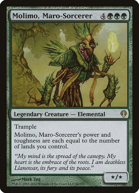 Molimo, Maro-Sorcerer - Archenemy Magic: The Gathering trading card