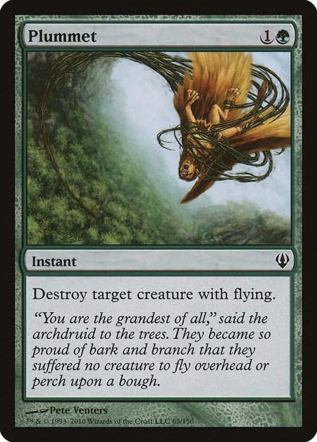 Plummet trading card from Archenemy Plummet - Archenemy Magic: The Gathering trading card