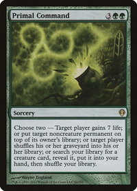 Primal Command - Archenemy (ARC) #66 - Rare Magic: The Gathering Trading Card