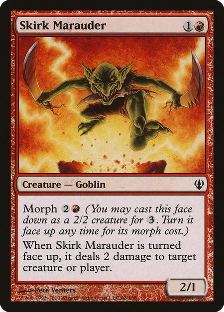 Skirk Marauder trading card from Archenemy Skirk Marauder - Archenemy Magic: The Gathering trading card