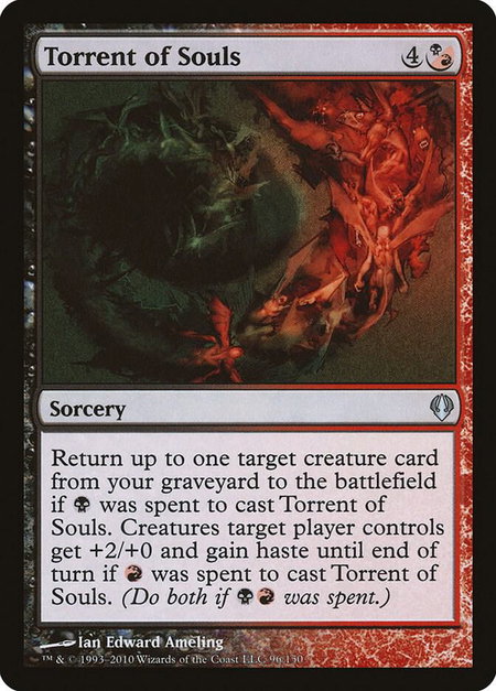 Torrent of Souls - Archenemy Magic: The Gathering trading card