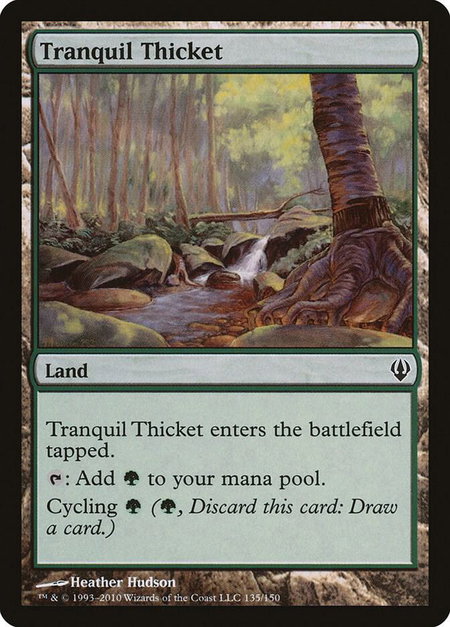 Tranquil Thicket - Archenemy Magic: The Gathering trading card