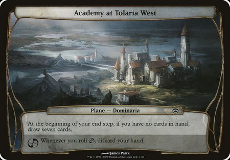 Academy at Tolaria West (Planechase) - Oversize Cards Magic: The Gathering trading card