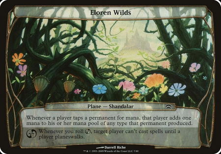 Eloren Wilds (Planechase) - Oversize Cards Magic: The Gathering trading card