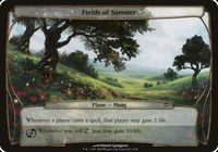 Fields of Summer (Planechase) - Oversize Cards (OVER) #10 - Special Magic: The Gathering Trading Card