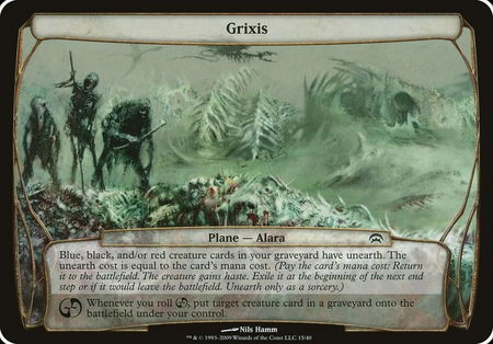 Grixis (Planechase) - Oversize Cards Magic: The Gathering trading card