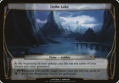 Lethe Lake (Planechase) - Oversize Cards Magic: The Gathering trading card