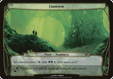 Llanowar (Planechase) - Oversize Cards Magic: The Gathering trading card
