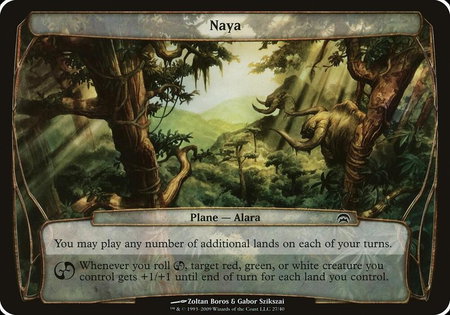 Naya (Planechase) trading card from Oversize Cards Naya (Planechase) - Oversize Cards Magic: The Gathering trading card