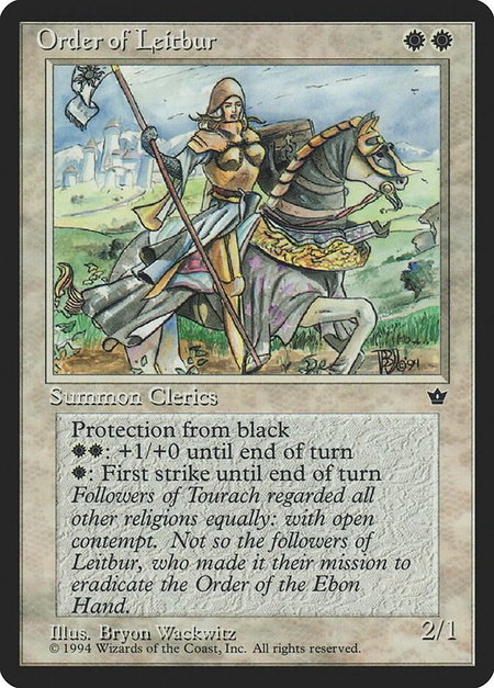 Order of Leitbur (Wackwitz) (Facing Right) - Fallen Empires Magic: The Gathering trading card
