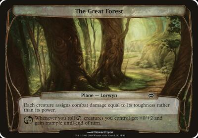 The Great Forest (Planechase) - Oversize Cards (OVER) #14 - Special Magic: The Gathering Trading Card