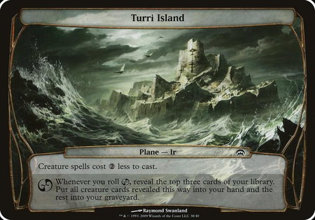 Turri Island (Planechase) - Oversize Cards Magic: The Gathering trading card