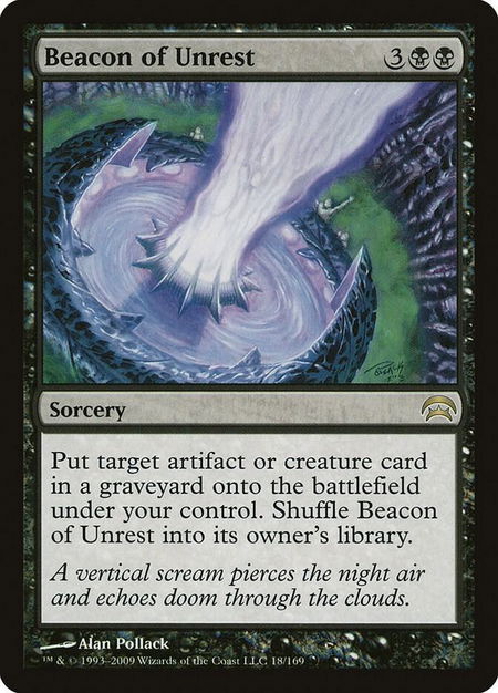 Beacon of Unrest - Planechase Magic: The Gathering trading card