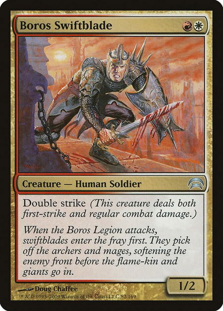 Boros Swiftblade - Planechase Magic: The Gathering trading card