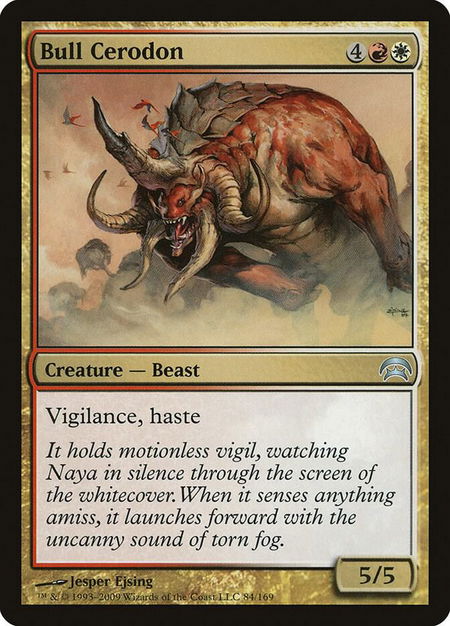 Bull Cerodon - Planechase Magic: The Gathering trading card