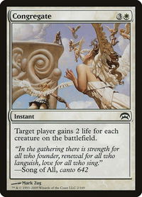 Congregate - Planechase (HOP) #2 - Common Magic: The Gathering Trading Card