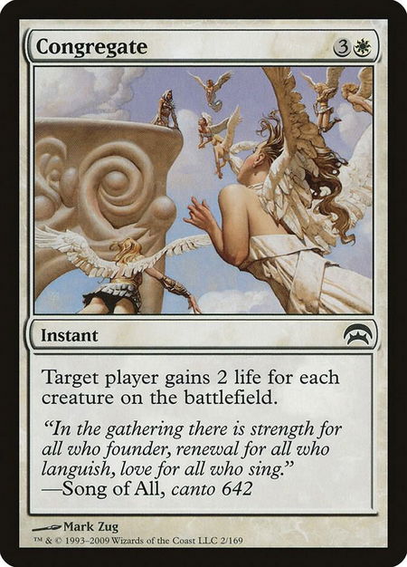 Congregate - Planechase Magic: The Gathering trading card
