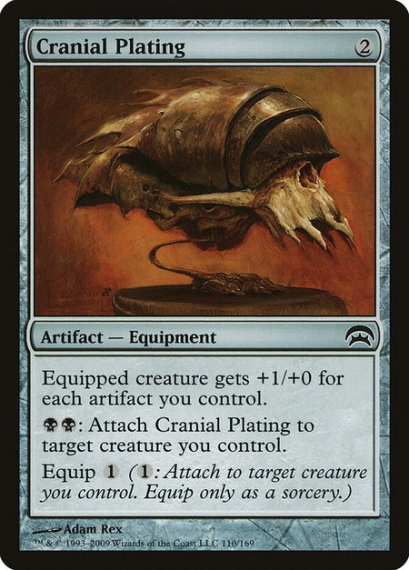 Cranial Plating - Planechase Magic: The Gathering trading card