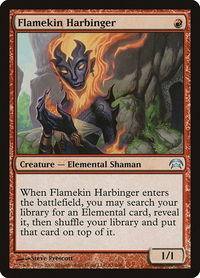 Flamekin Harbinger - Planechase (HOP) #53 - Uncommon Magic: The Gathering Trading Card
