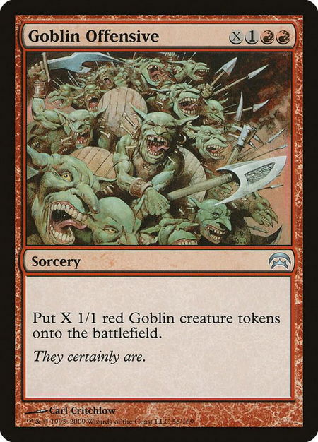 Goblin Offensive - Planechase Magic: The Gathering trading card