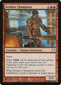 Keldon Champion - Planechase (HOP) #58 - Uncommon Magic: The Gathering Trading Card