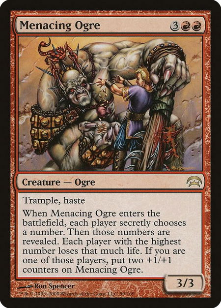 Menacing Ogre - Planechase Magic: The Gathering trading card