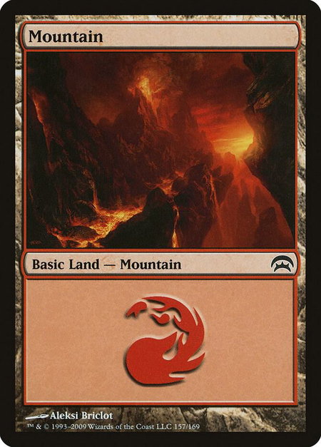 Mountain (157) trading card from Planechase Mountain (157) - Planechase Magic: The Gathering trading card