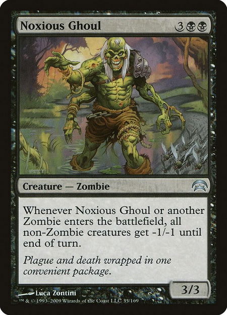 Noxious Ghoul - Planechase Magic: The Gathering trading card