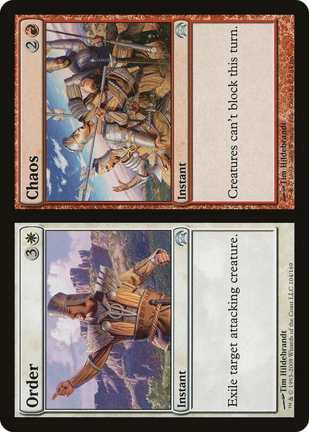 Order // Chaos - Planechase Magic: The Gathering trading card