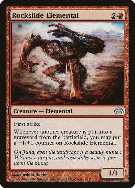 Rockslide Elemental - Planechase Magic: The Gathering trading card