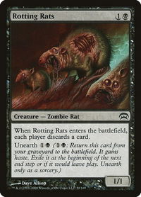Rotting Rats - Planechase (HOP) #39 - Common Magic: The Gathering Trading Card
