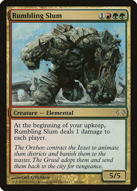 Rumbling Slum - Planechase Magic: The Gathering trading card