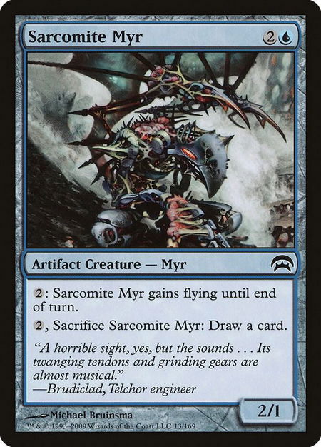 Sarcomite Myr - Planechase Magic: The Gathering trading card