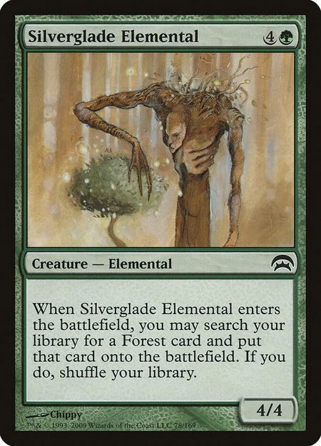 Silverglade Elemental - Planechase Magic: The Gathering trading card