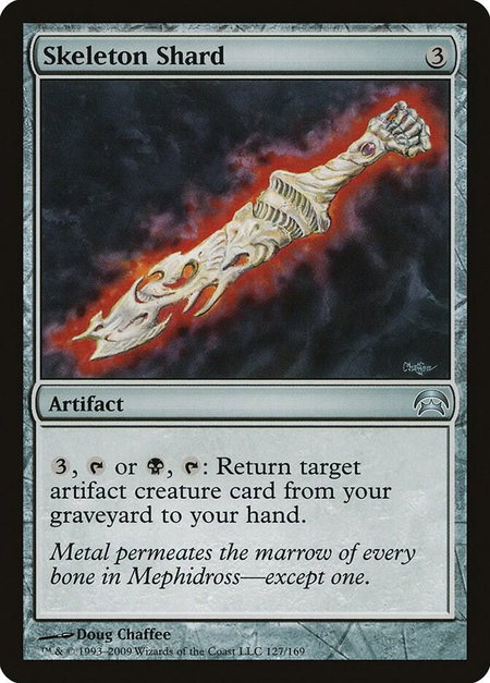 Skeleton Shard - Planechase Magic: The Gathering trading card