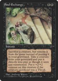 Soul Exchange - Fallen Empires (FEM) #43 - Uncommon Magic: The Gathering Trading Card